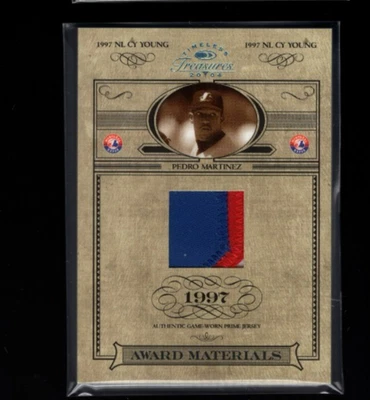 2004 TIMELESS TREASURES AWARD MATERIALS CHUNKY 3CLR PATCH PEDRO MARTINEZ #01/25 - Image 1 of 2