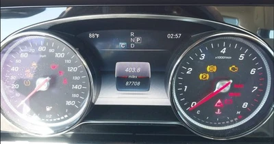 Clase E OE 2017 velocímetro medidor panel 87 k millas Mercedes-Benz Foto 1 de 4
