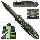 Quarantine Zombie Killer Assisted Tactical Folding Pocket Dagger Blade Knife