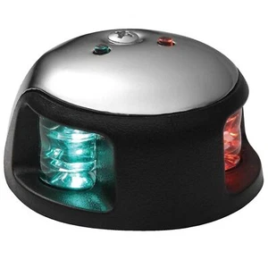 Nav Lights, 1NM LED Bi-Colour Red/Green Combo 12V Attwood 3500 Series Navigation - Picture 1 of 3