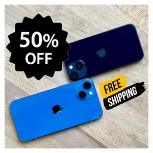 Apple iPhone 13 128GB 256GB 512GB 5G Fully Unlocked GSM/CDMA Verizon Blue/White - Afbeelding 1 van 9