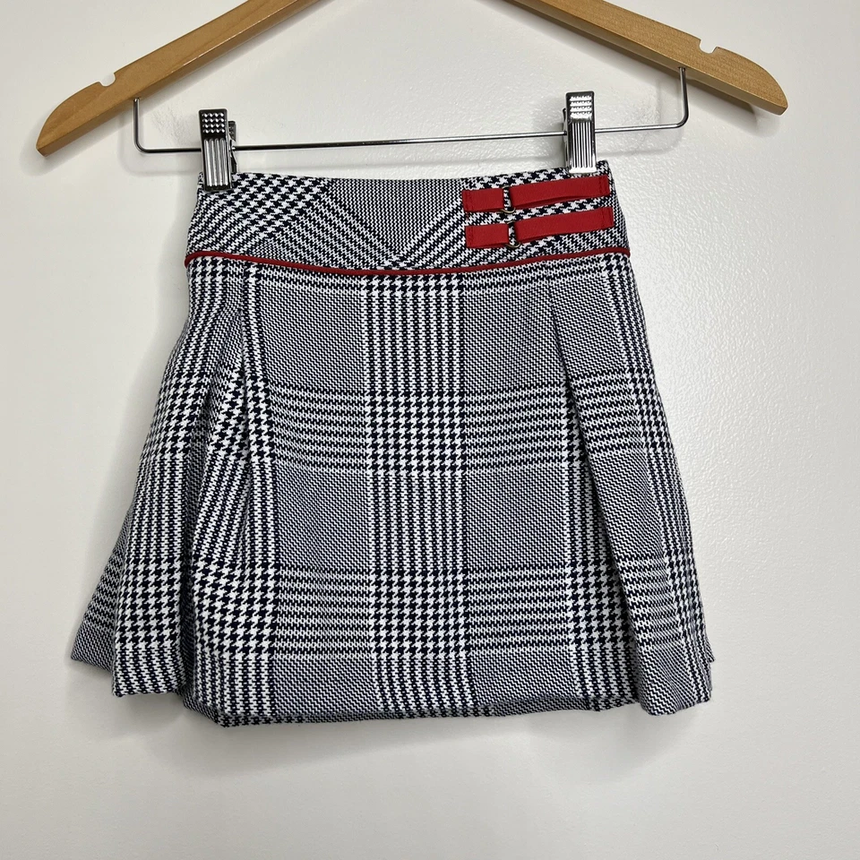 Falda a Cuadros Hartstrings Pata de Gallo con Pantalones Cortos Adjuntos Niños Talla 6 Preppy Escuela Foto 1 de 4