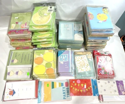 Cocktail Food & Other Party Invitation Cards Large Mixed Lot (95 Multi-Packs) - Image 1 of 4
