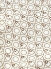 David Textiles Baumwollstoff braun Kreise kleiner Druck auf cremefarben 1,5 Yards x 44