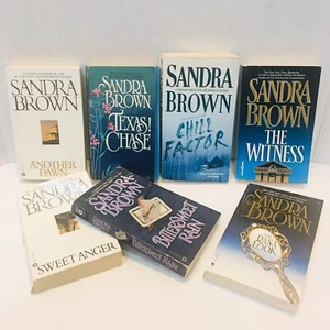 Sandra Brown Romance Books Lot Of 9 Paperback Hardcover Fat Tuesday Another Dawn - Bild 1 von 8