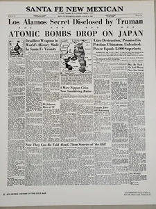 11X14 FOTO DER KALTE KRIEG SANTE FE NEU MEXIKANISCH ""ATOMBOMBEN FALLEN AUF JAPAN"" 1945 - Bild 1 von 4