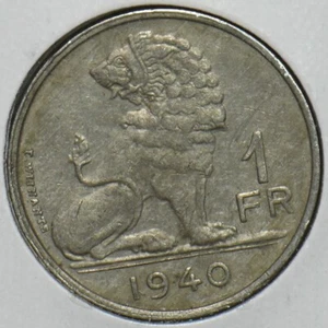 Belgium 1940 Franc Lion animal 151904 combine shipping - Picture 1 of 2