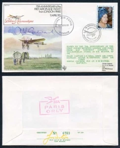 FF29c 70th Ann 1st Aeroplane Flight From London-Paris Signed by A.K. Gatward (C) - Picture 1 of 1