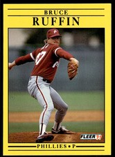 1991 Fleer Bruce Ruffin Philadelphia Phillies #411