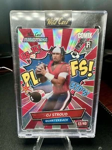 Tarjeta de novato 2023 Wild Card Alumination COMIX CJ Stroud 12/40 "PLAYOFFS" Texans - Imagen 1 de 2