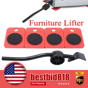 Möbelheber Heben Umzug Schieber Mover Transport Set Werkzeug Hebel 4X/Set - Bild 1 von 20