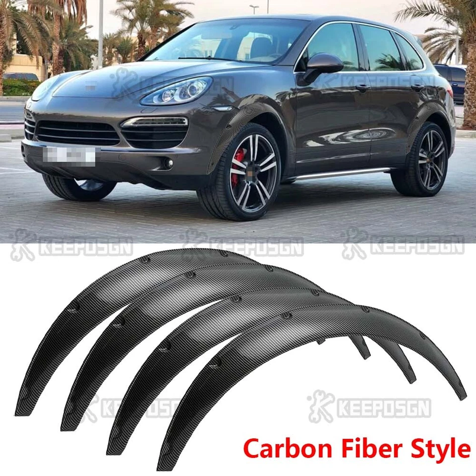 4.5" Fender Flares Extra Wide Body Kit Wheel Arches For Porsche Cayenne 11-18 — 第 1/4 张图片