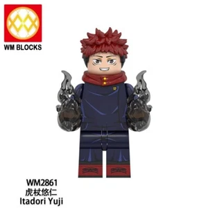 Minifigura personalizada de 2 pulgadas Jujutsu Kaisen, Yuji Itadori con base - Imagen 1 de 1