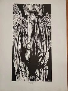 Original Woodcut Print Gravure By Leaonard Baskin From Unsigned Edition Of 500 - Picture 1 of 5