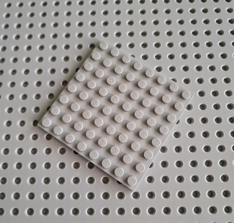 LEGO Platte Bauplatte Basisplatte 1 stk 8x8 neu hellgrau gray Plate 41539 R2 - Bild 1 von 1