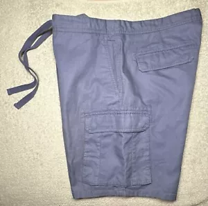 Rodd & Gunn Men’s Cargo Shorts Sandyford Blue Cotton Linen Custom Fit Size 36 - Picture 1 of 18