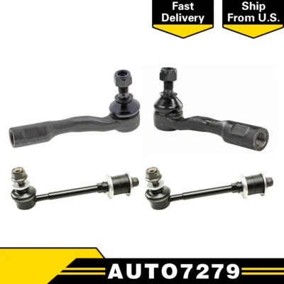 Mevotech 4 peças direção dianteira amarração haste extremidade barra oscilante link para 2000 Toyota Tundra - Imagem 1 de 4