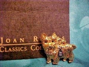 Joan Rivers Yorkshire Terrier Dog "MAX", PENDANT, VINTAGE, NEW NEVER WORN - Picture 1 of 4