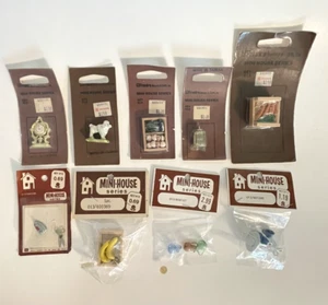 Konvolut 9 Vintage Frank's Mini House Serie Puppenhaus Zubehör Obst, Uhr, + Neu aus altem Lagerbestand - Bild 1 von 12