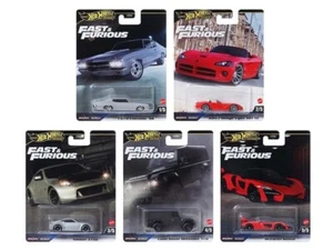 Hot Wheels Premium 2024 Fast & Furious J Case, Set of 5 Cars HNW46-956J In-Stock - Picture 1 of 1
