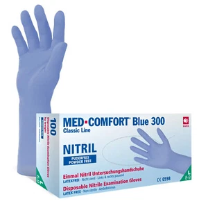 Einmalhandschuhe, Nitril Handschuhe, extralang, lavendel, pf, 100 Stk, Gr. XS-XL - Bild 1 von 1