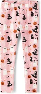 Gymboree Girls' and Toddler Fall Holiday Leggings 4T, Pink Cats N Ghost - Picture 1 of 1