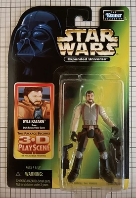 Star Wars Expanded Universe Kyle Katarn 3-D Play Scene 1998 Hasbro Foto 1 de 2