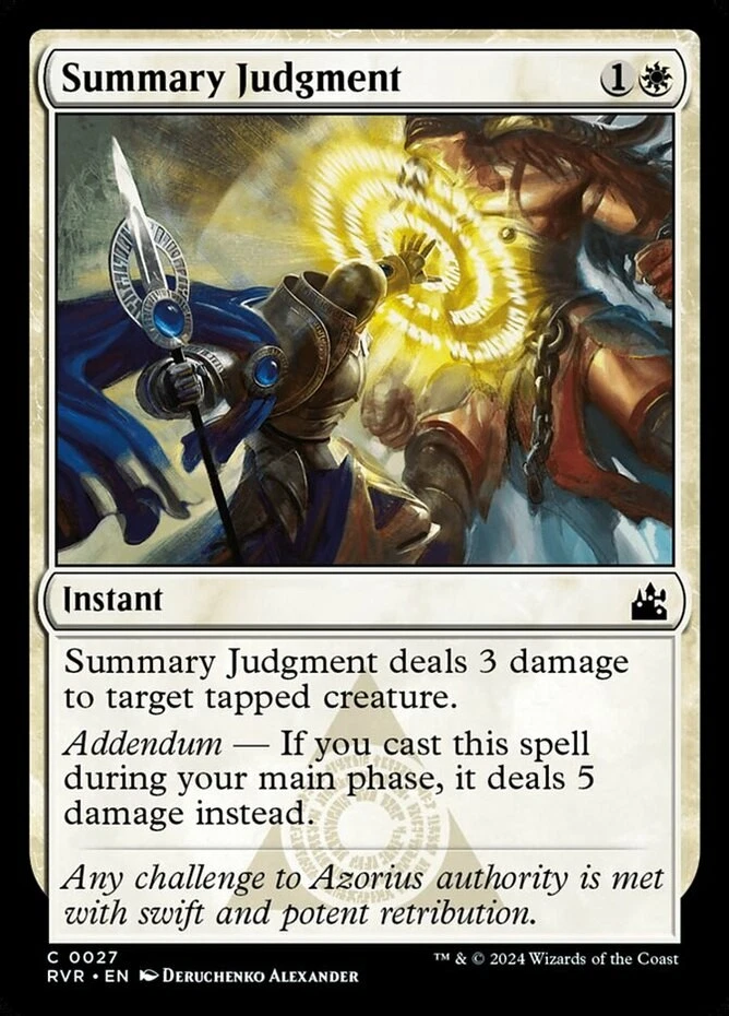x1 Summary Judgment - Ravnica Remastered - NM - MTG - Image 1 of 1