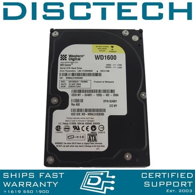Western Digital WD1600JD / U4001 160GB 3.5" 1.5Gbps 7.2K RPM Caviar SE SATA HDD - Image 1 of 3