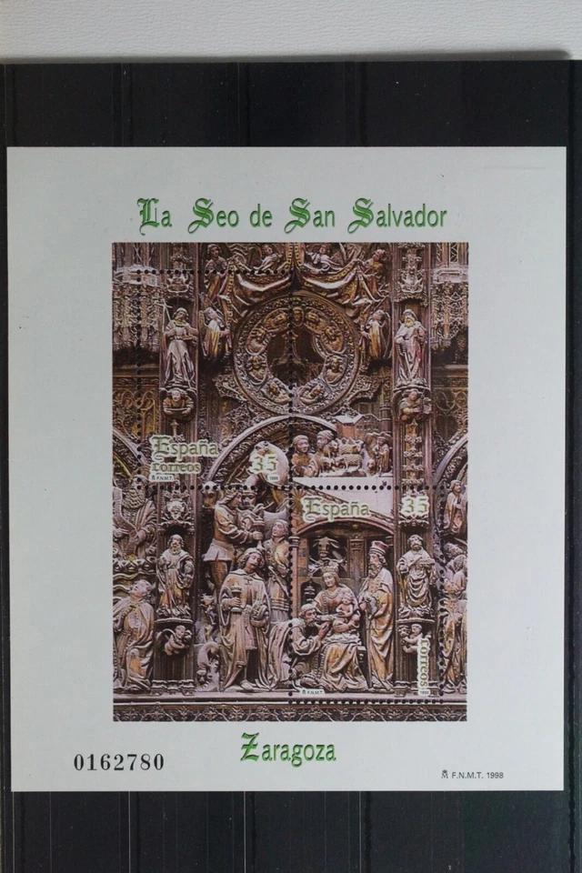 Hoja Bloque  La Seo de San Salvador de Zaragoza 1998  Edifil  3595 Nuevo** MNH - Imagen 1 de 1