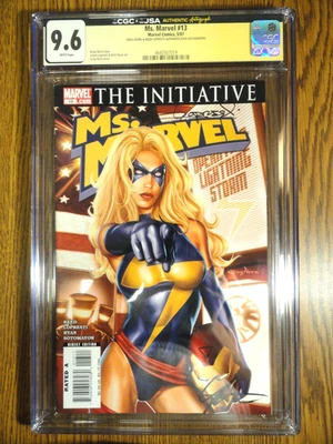 Ms. Marvel #13 RARE Horn & Lopresti Authenticated Autograph CGC 9.6 Signature 2x - Image 1 of 3