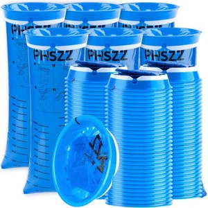 100 Pack Vomit Bags Disposable, Leak Resistant Barf Bags, Portable Blue Vomit... - Picture 1 of 6
