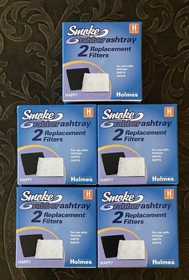 5 PAQUETES DE 2 filtros H cenicero Holmes Smoke Grabber genuinos HAPF7 HAP75 y HAP76 Foto 1 de 2