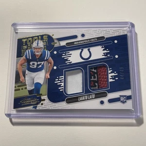 Panini Absolute Tools of the Trade 2024 Laiatu Latu #TOT-LLU Prime/49 (MEM, RC) - Imagen 1 de 2