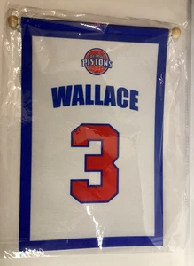 Detroit Pistons Mini Ruhestand Banner Ben Wallace 16. Januar 2016 - Bild 1 von 2
