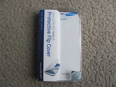 GENUINA Funda Protectora Abatible Samsung Galaxy Note II (Blanca) EFC-1J9FWEGSTA Foto 1 de 4