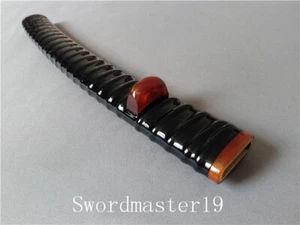 Saya de cuerno de búfalo envuelta en ratán para cuchillos CRKT 2910 Hisshou Shinbu Hissatsu - Imagen 1 de 14