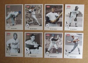 2002 FLEER GREATS OF THE GAME BASEBALL SINGLES COMPLETE YOUR SET PICK CHOOSE