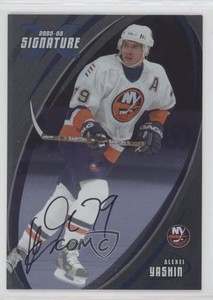 2002-03 ITG Be A Player Signature Series Signatures Alexei Yashin #026 Auto