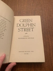 Green Dolphin Street A Novel, Elizabeth Goudge 1944 1st Edition Hardcover Good - Imagen 1 de 15