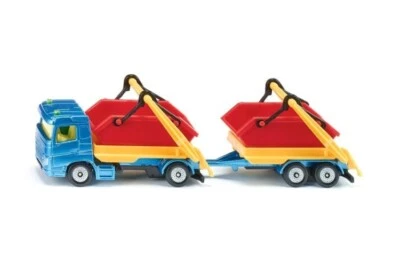 VOLVO TRUCK WITH SKIP & TRAILER - SIKU 1:87 BLISTER PACK - Image 1 of 4