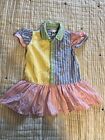 Ralph Lauren Color Block Mädchen Säugling 12 M Kleid seltenes Poloshirt Dreas