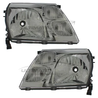 Faros se adaptan a faros cromados Toyota Hi-Ace 2006-2012 1 par izquierda y derecha Foto 1 de 4