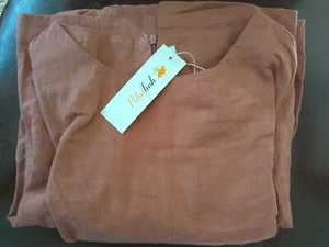 Small, 3/4 Sleeve, Round Neck, Cotton, Maternity/Nursing Midi Dress with Pockets - Picture 1 of 6