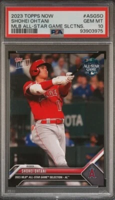 2023 Topps Now Shohei Ohtani All Star Game Selections PSA 10 #ASGSO - Image 1 of 2