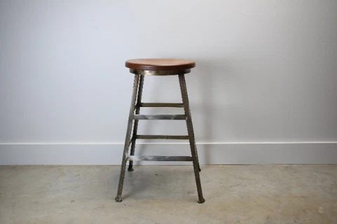 Vintage homemade industrial stool Cover