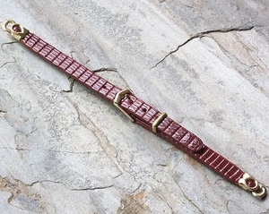 Corto Largo Buey Blood Brasileño Lagarto Banda De Colección para 1 Agujero Lengua Damas Reloj - Imagen 1 de 4