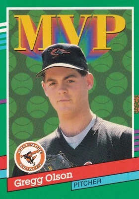 1991 Donruss #393 Greg Olson MLB Baltimore Orioles + (Yes 4 Free Mystery Cards) - Image 1 of 2