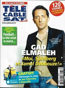 Télé Cable Sat n°1065 02/10/2010  Gad Elmaleh/ Julianne Moore/ C.Bruni/ L.Gerra - Imagen 1 de 2