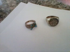 Ladies 18K HGE Butterfly Ring Size 4.5-5.5. And 925 silver Ring size 7 w/ 3 925 - Picture 1 of 4